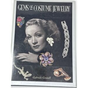 Gems of Costume Jewelry Collectible Reference Hardback Book Dust Cover